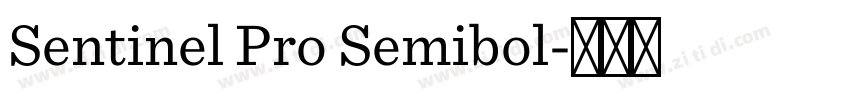 Sentinel Pro Semibol字体转换